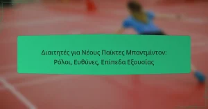Διαιτητές για Νέους Παίκτες Μπαντμίντον: Ρόλοι, Ευθύνες, Επίπεδα Εξουσίας