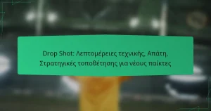Drop Shot: Λεπτομέρειες τεχνικής, Απάτη, Στρατηγικές τοποθέτησης για νέους παίκτες