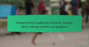 Καθαρή Σκοπιά: Συμβουλές εκτέλεσης, Έλεγχος ύψους, Κάλυψη γηπέδου για αρχάριους