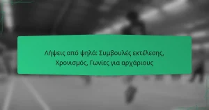 Λήψεις από ψηλά: Συμβουλές εκτέλεσης, Χρονισμός, Γωνίες για αρχάριους