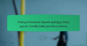 Πιάσιμο Forehand: Βασικό κράτημα, Θέση χεριού, Συνήθη λάθη για νέους παίκτες